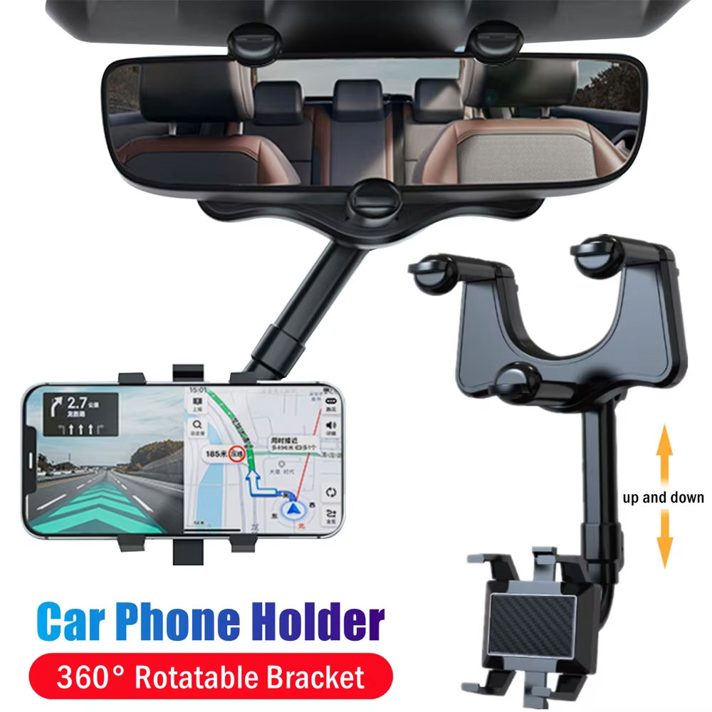 Phone Accessories Holder Car - Adjustable Car Rearview Mirror Phone Holder