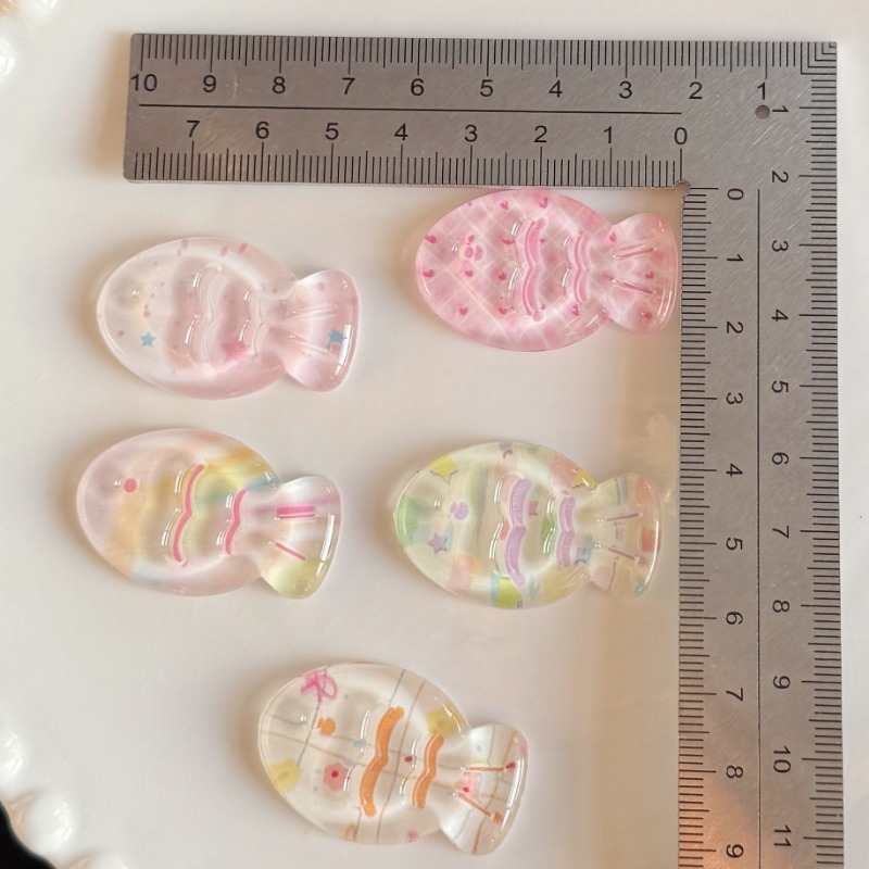 Phone Accessories For Girls - 10pcs New Spring Summer Transparent Print