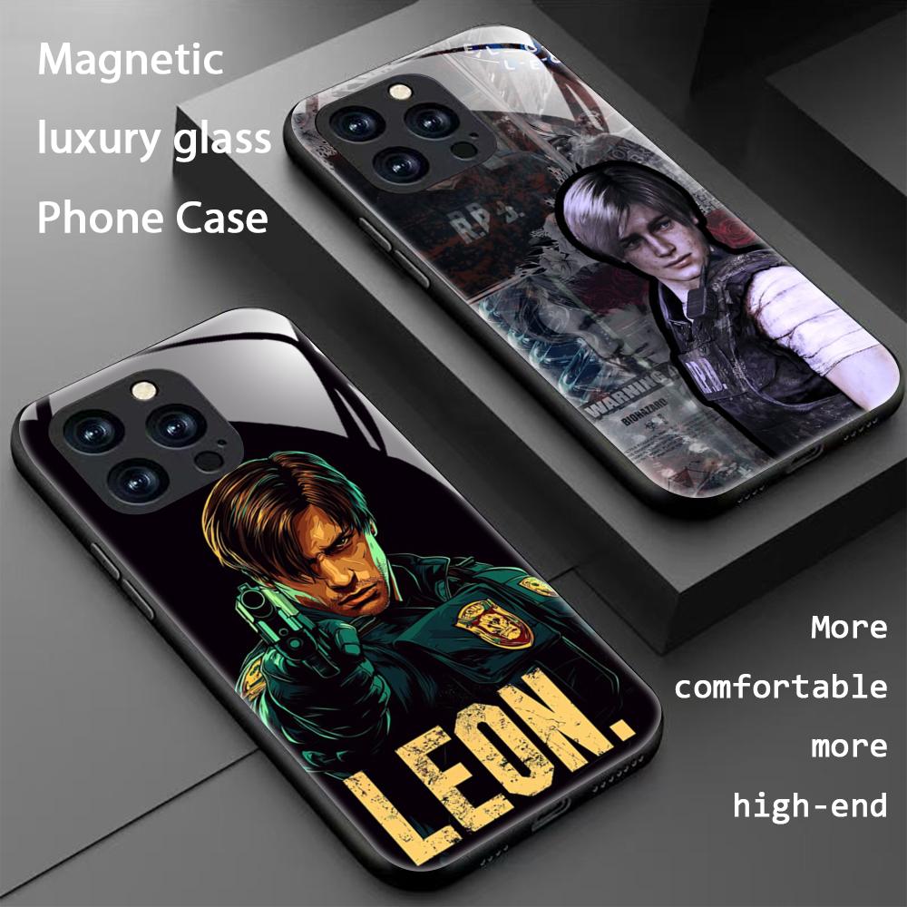 Magnetic Phone Case - Hot Leon R-Resident Evil Game Phone