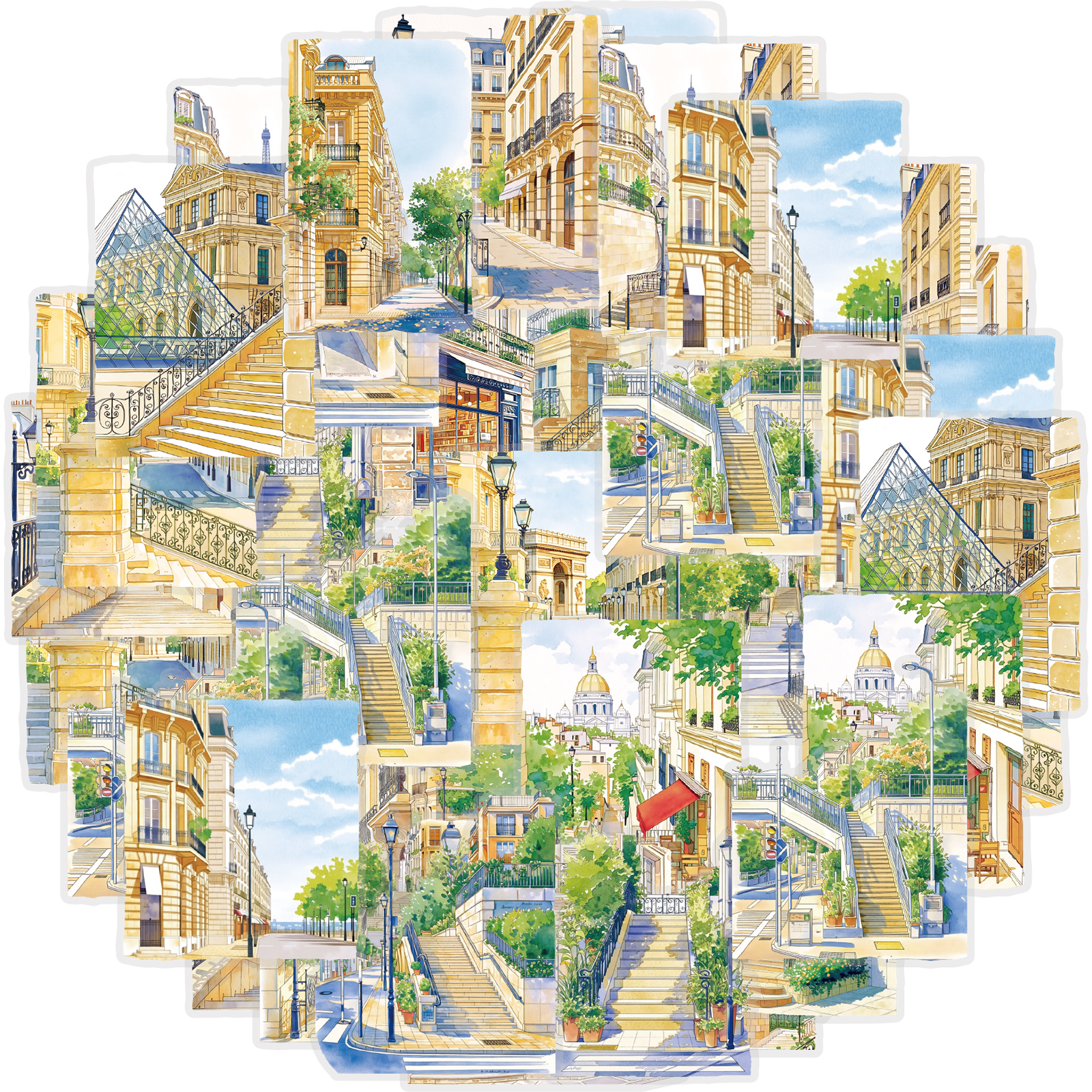 Etori Life Healing Watercolor  - Phone Accessories Poster ulasan dan harga