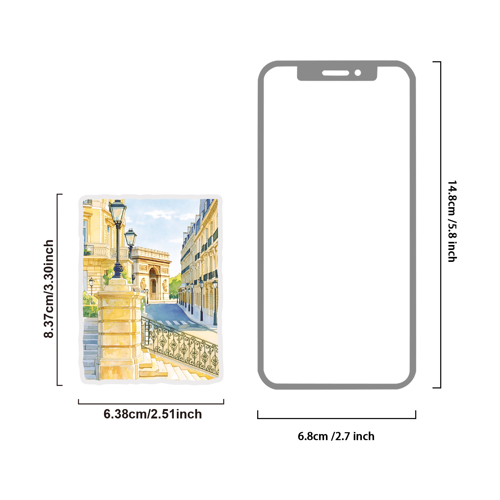 Etori Life Healing Watercolor  - Phone Accessories Poster ulasan dan harga