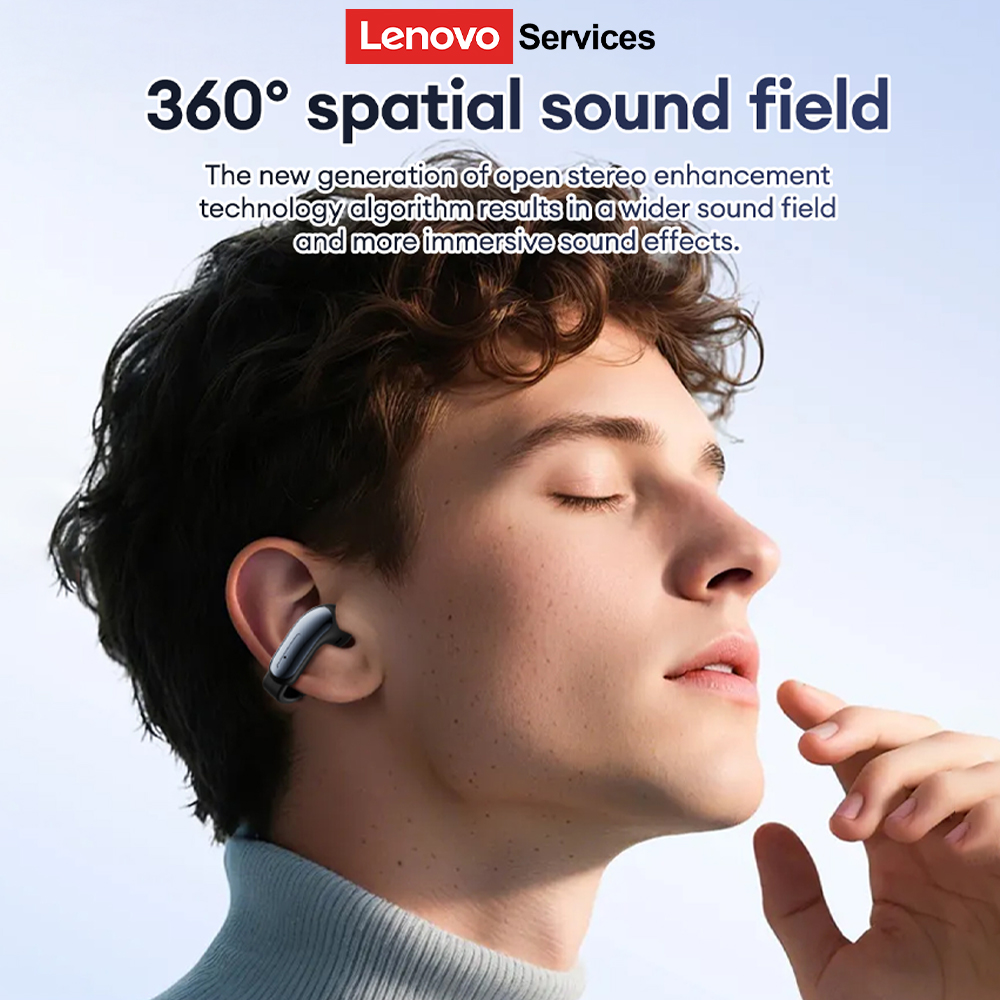 Lenovo LES-108 Bone Conduction - Wireless Earbuds Case ulasan dan harga