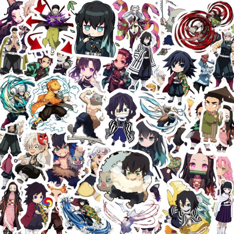 Demon Slayer stickers, cartoon - Phone Accessories Diy ulasan dan harga
