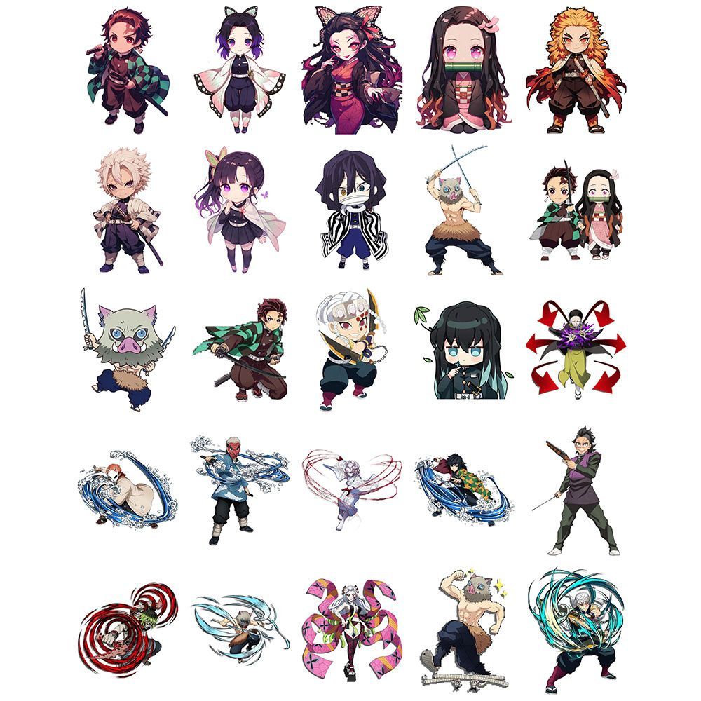 Demon Slayer stickers, cartoon - Phone Accessories Diy ulasan dan harga