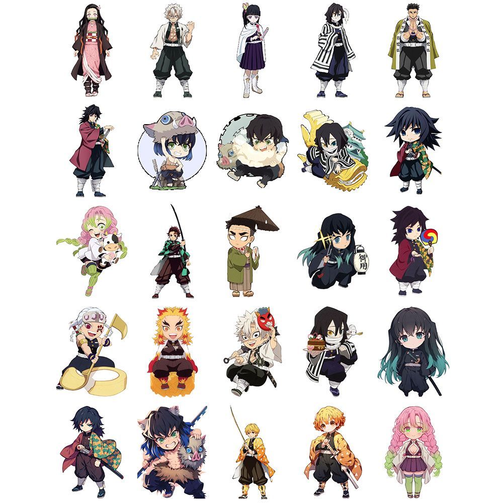 Demon Slayer stickers, cartoon - Phone Accessories Diy ulasan dan harga