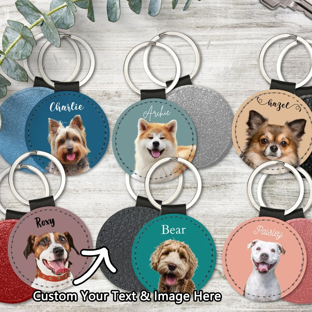 Custom Pet Photo Keychain Pers - Phone Accessories Charms ulasan dan harga