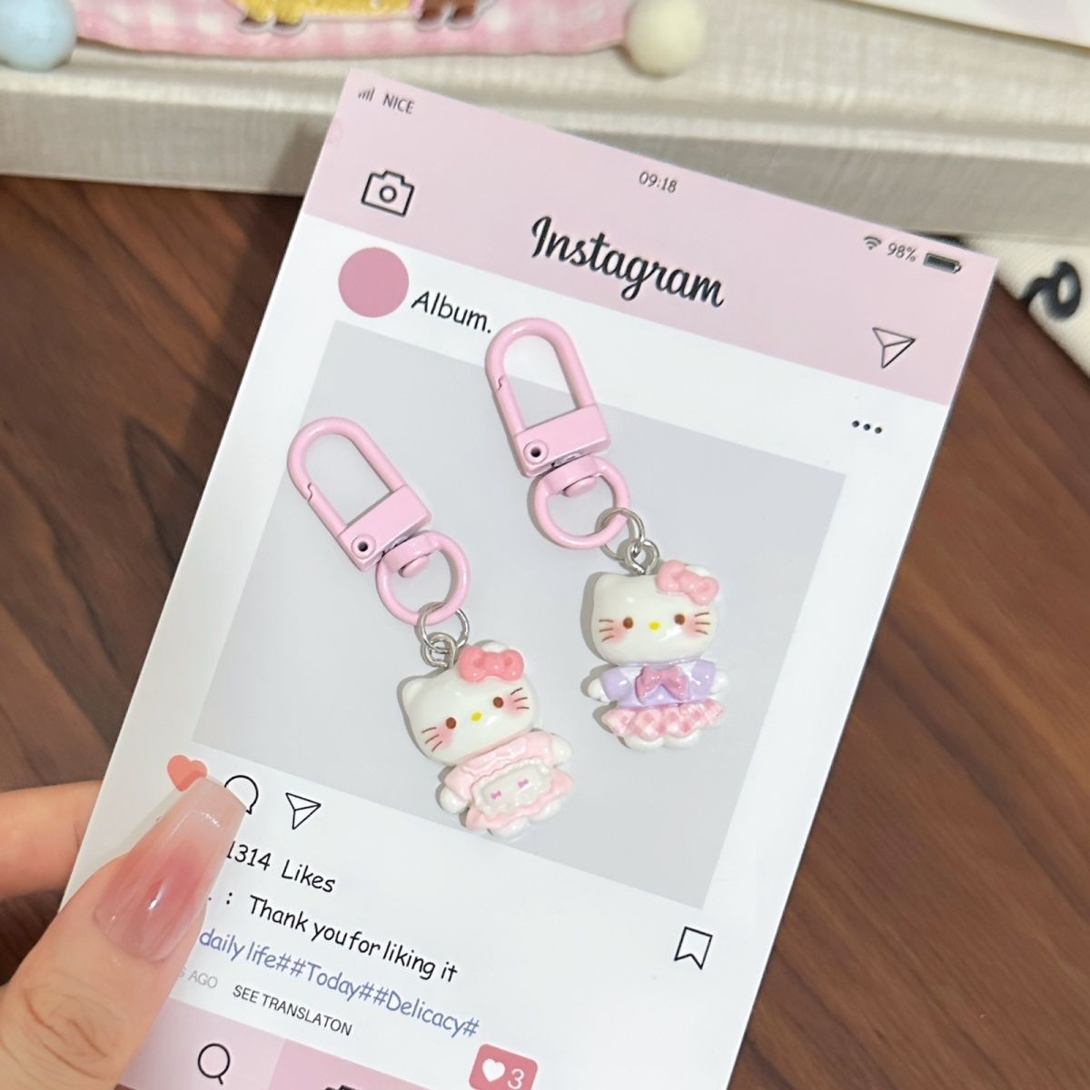 Cute Plaid Skirt Hello Kitty P - Phone Accessories Charms ulasan dan harga