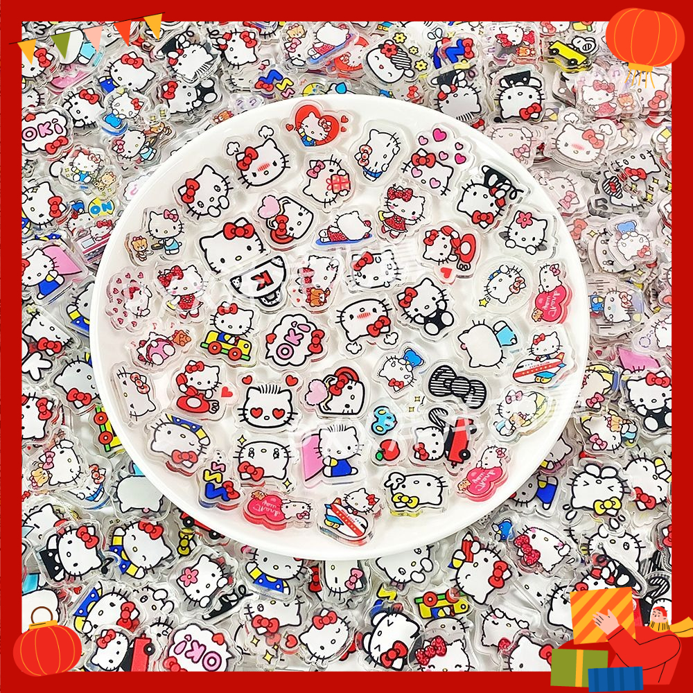 100PCS OF 2cm Mini HelloKitty  - Phone Accessories Diy ulasan dan harga