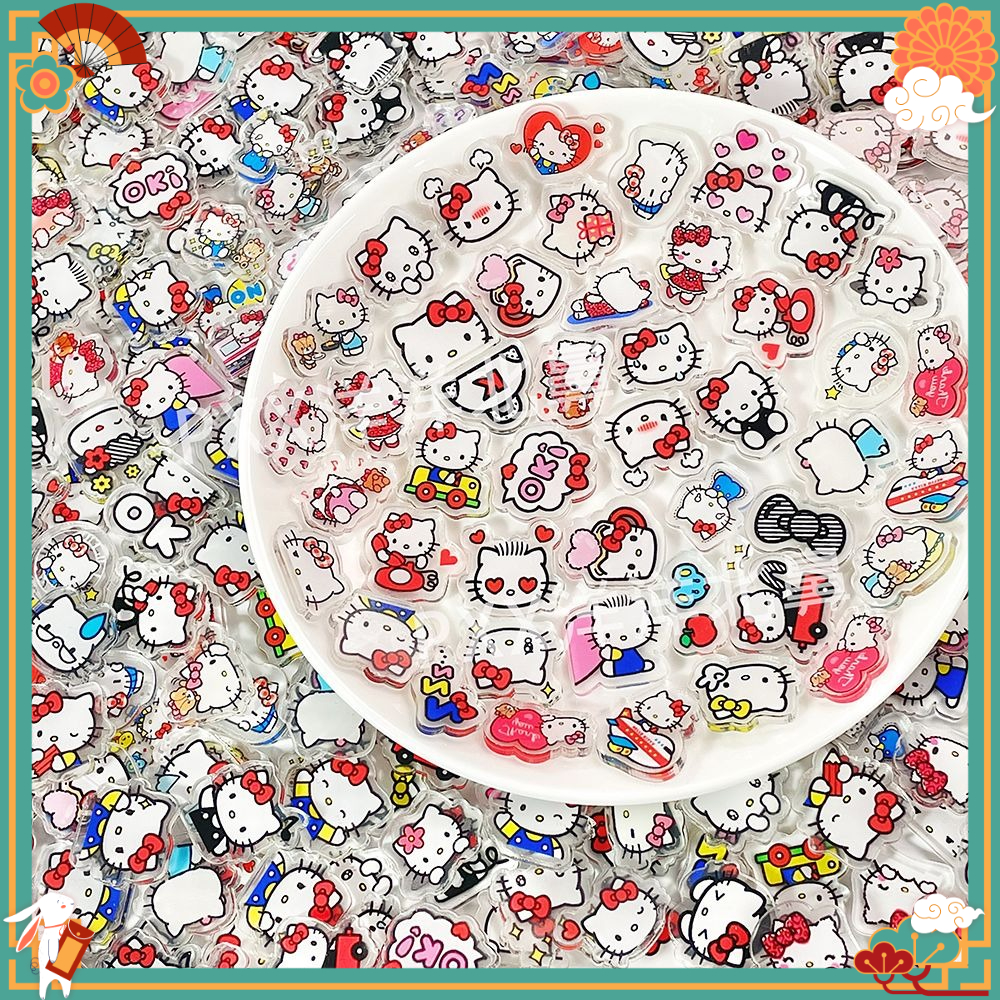100PCS OF 2cm Mini HelloKitty  - Phone Accessories Diy ulasan dan harga