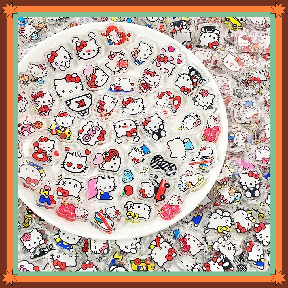 100PCS OF 2cm Mini HelloKitty  - Phone Accessories Diy ulasan dan harga