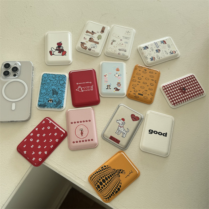 Cute Cartoon PU Leather Magnet - Phone Accessories For Girls ulasan dan harga