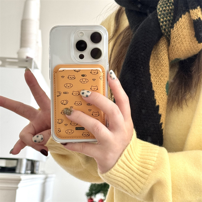 Cute Cartoon PU Leather Magnet - Phone Accessories For Girls ulasan dan harga