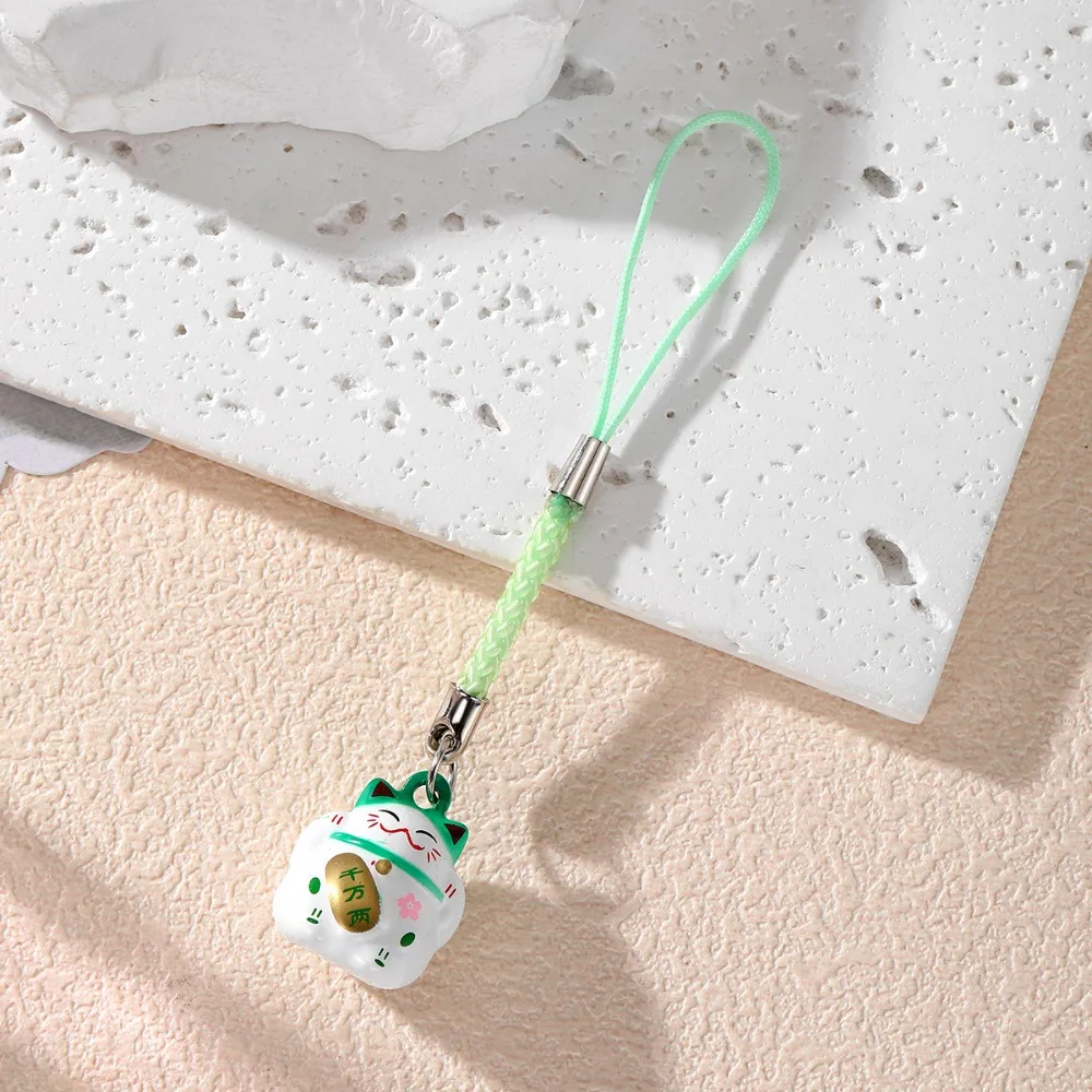 Cartoon Lucky Cat Bell Pendant - Phone Accessories Meaning ulasan dan harga