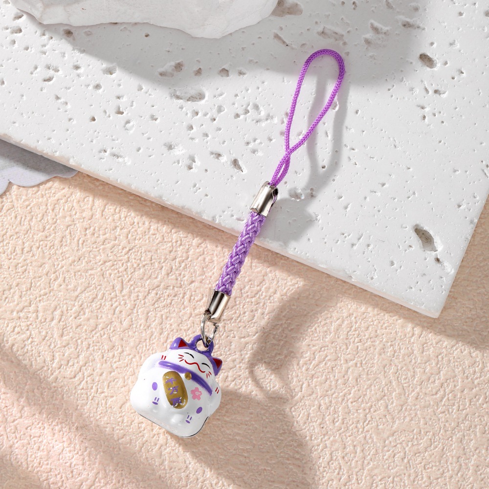 Cartoon Lucky Cat Bell Pendant - Phone Accessories Meaning ulasan dan harga