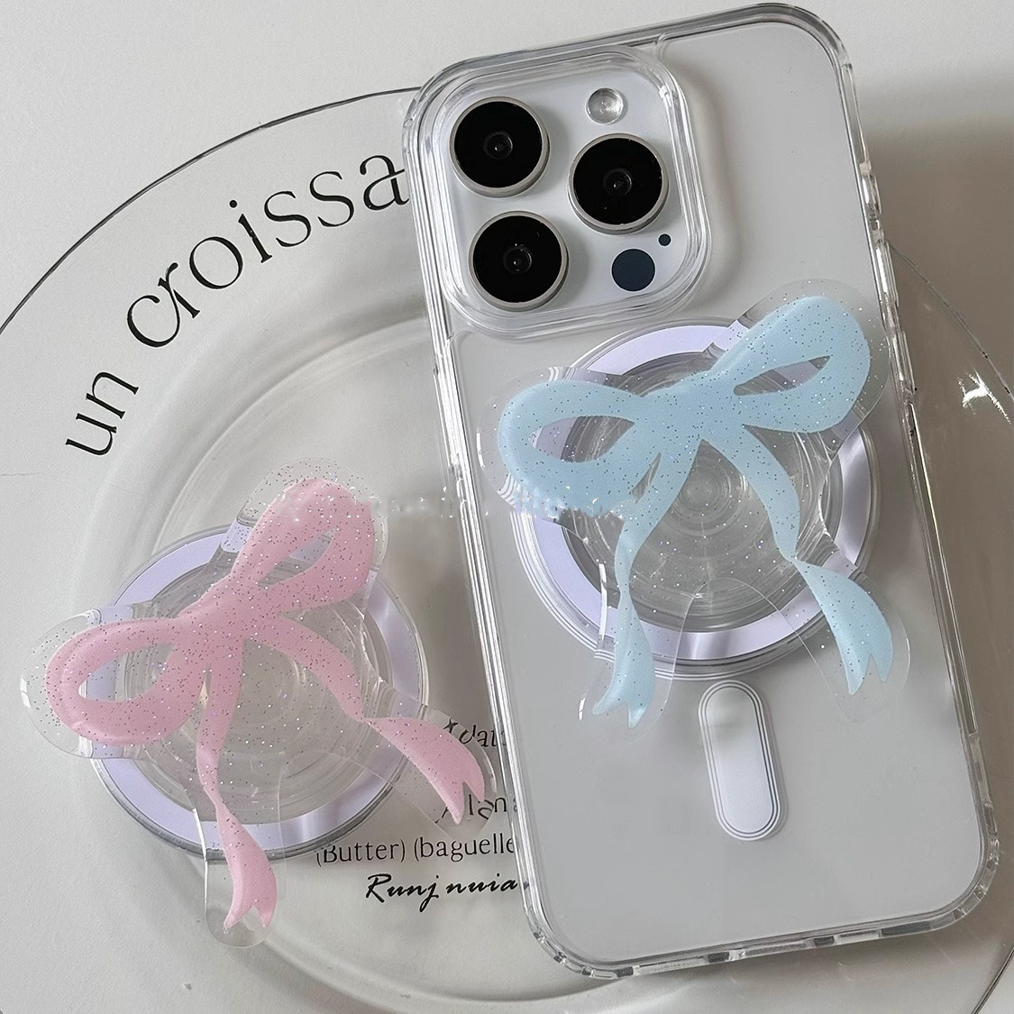 Ins Style Glitter Bow Magnetic - Phone Accessories For Girls ulasan dan harga