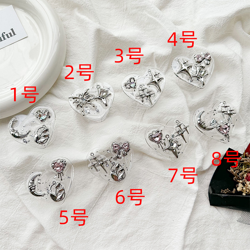 Clear Heart Phone Grip Holder  - Phone Accessories For Girls ulasan dan harga