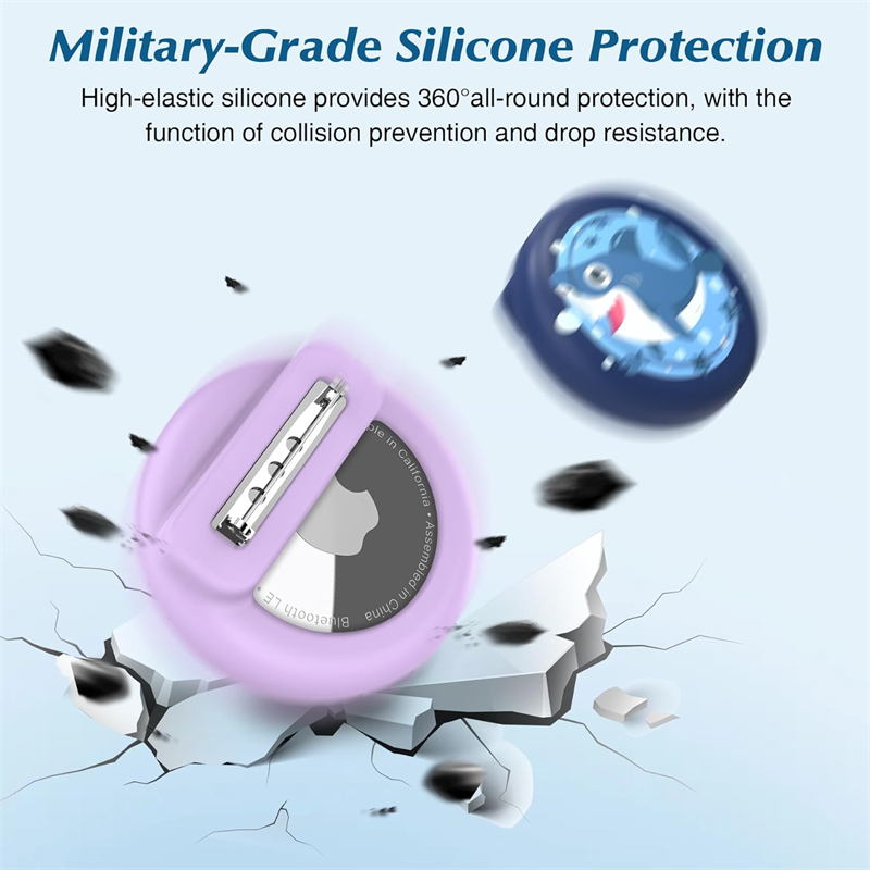 Hidden Silicone Safety Pin Hol - Airtag Holder Case ulasan dan harga
