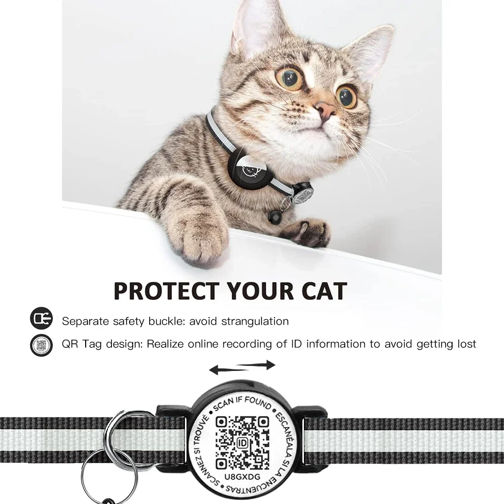 GPS Tracker Cat Collar with QR - Airtag Holder Case ulasan dan harga
