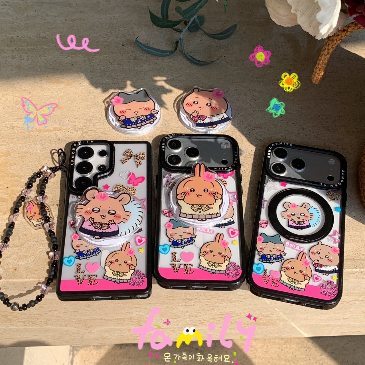 Cute Usagi Hachiware Acrylic P - Phone Accessories For Girls ulasan dan harga