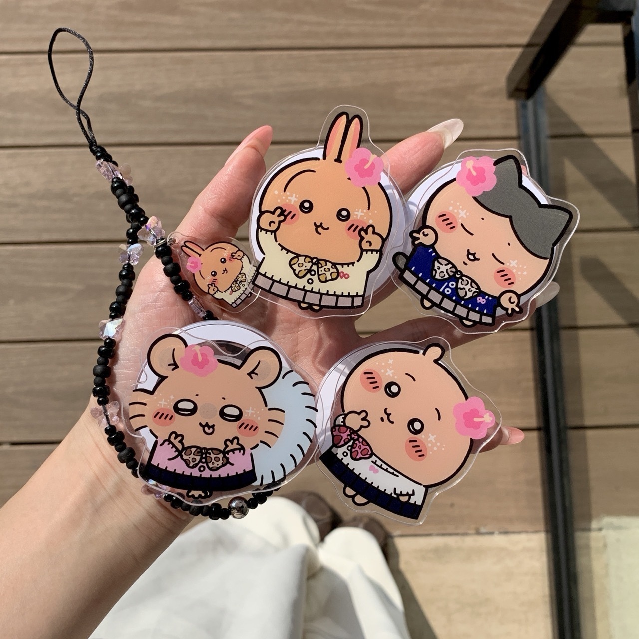 Cute Usagi Hachiware Acrylic P - Phone Accessories For Girls ulasan dan harga
