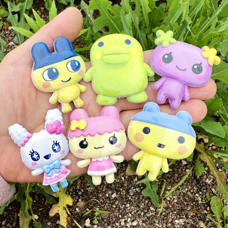 45mm Cartoon Tamagotchi double - Phone Accessories Diy ulasan dan harga