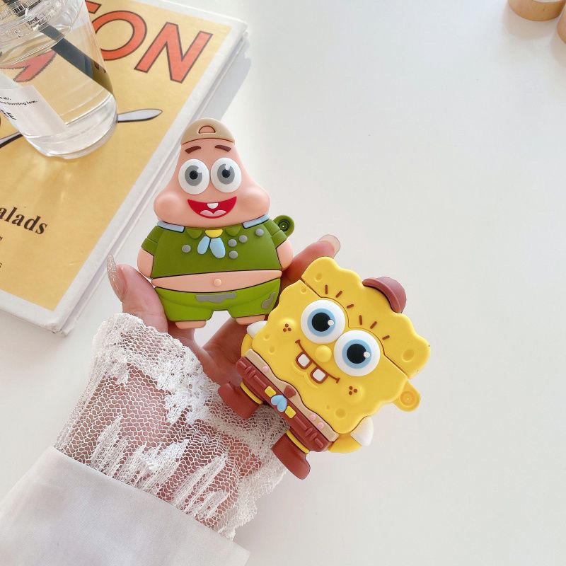 Cute SpongeBob Creative Silico - Wireless Earbuds Case ulasan dan harga