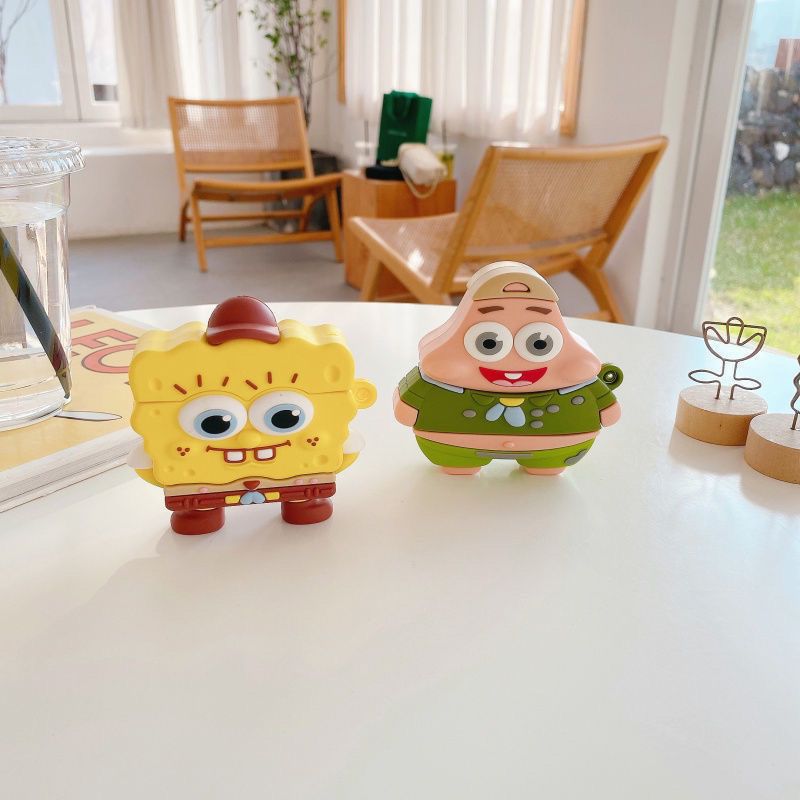 Cute SpongeBob Creative Silico - Wireless Earbuds Case ulasan dan harga