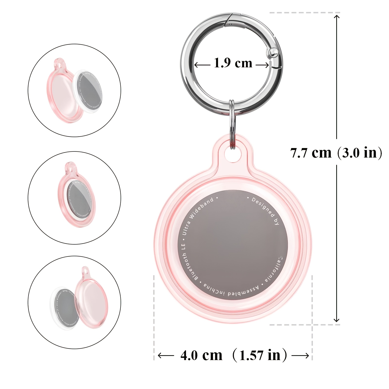 1pc Random Color Keychain Hold - Airtag Holder Case ulasan dan harga