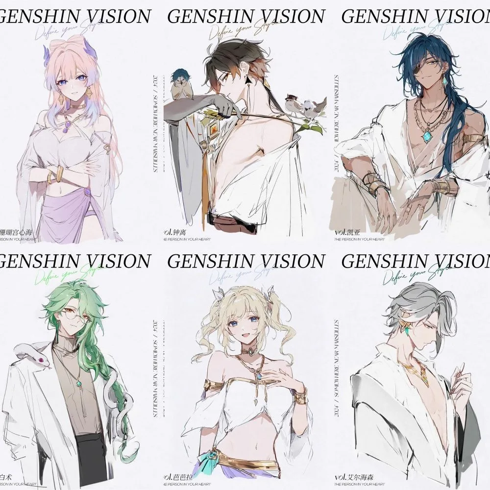 180 Genshin Impact posters, st - Phone Accessories Poster ulasan dan harga