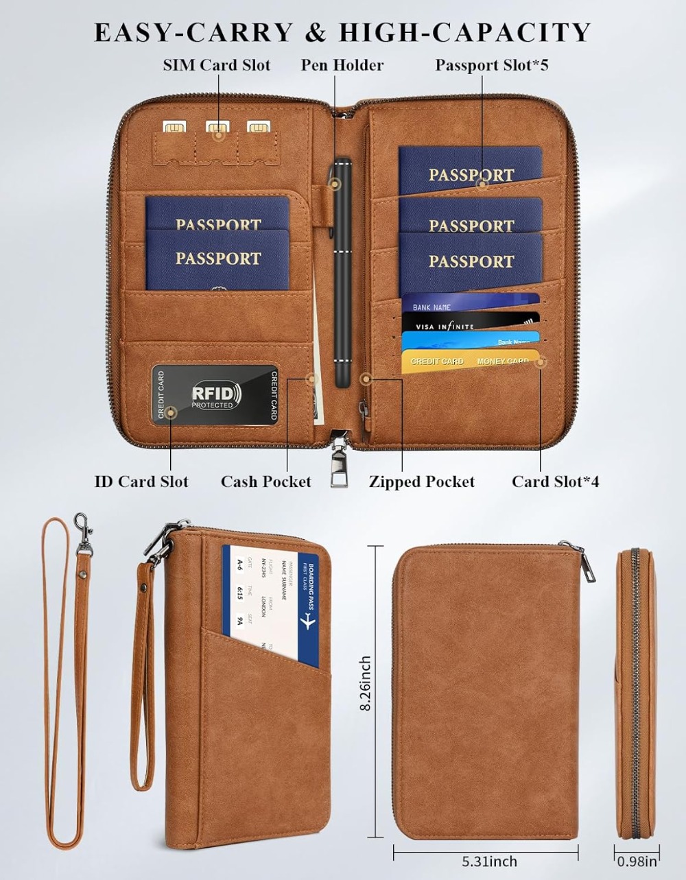 RFID Travel Document Organizer - Airtag Holder Case ulasan dan harga