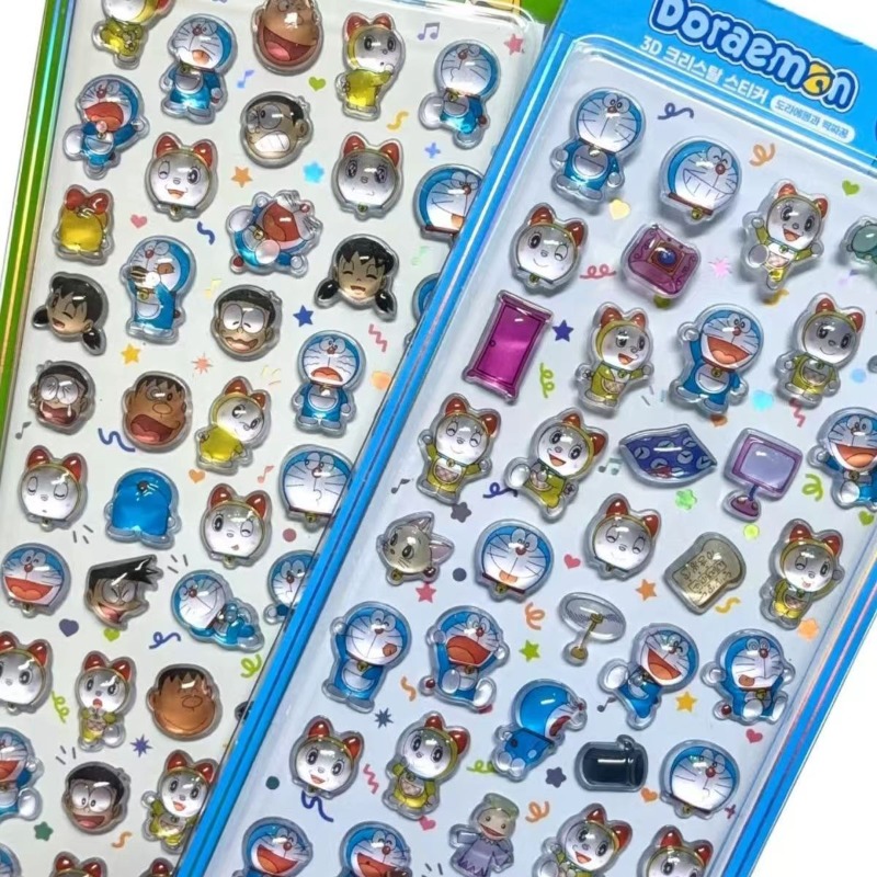 Doraemon Crystal Sticker Anime - Phone Accessories Diy ulasan dan harga