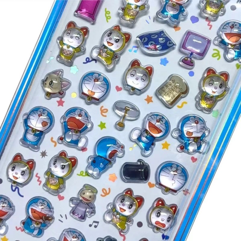 Doraemon Crystal Sticker Anime - Phone Accessories Diy ulasan dan harga