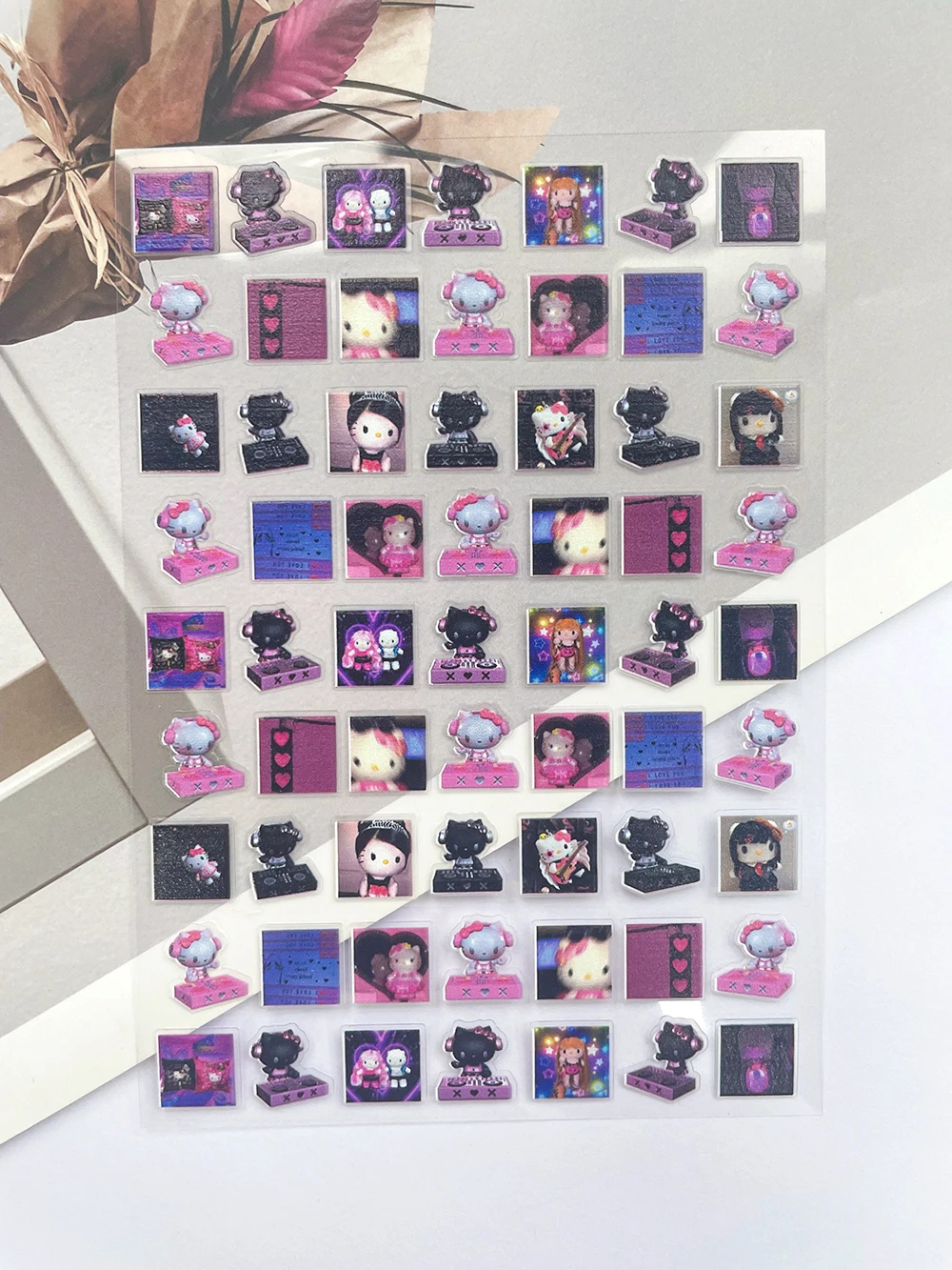 Mini Pvc Cute Pink Pixel Art S - Phone Accessories Poster ulasan dan harga