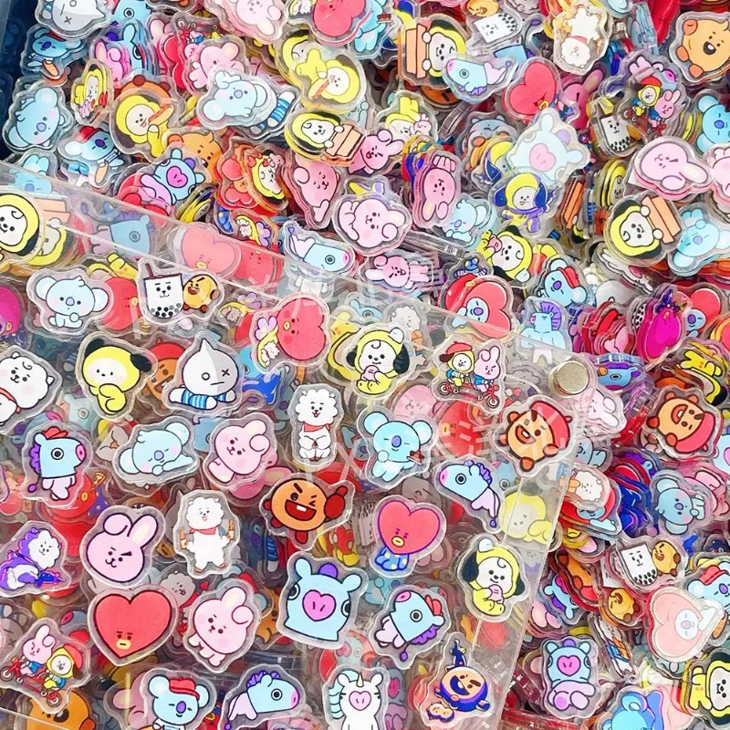 60PCS 2CM Kawaii BT21 Acrylic  - Phone Accessories Diy ulasan dan harga