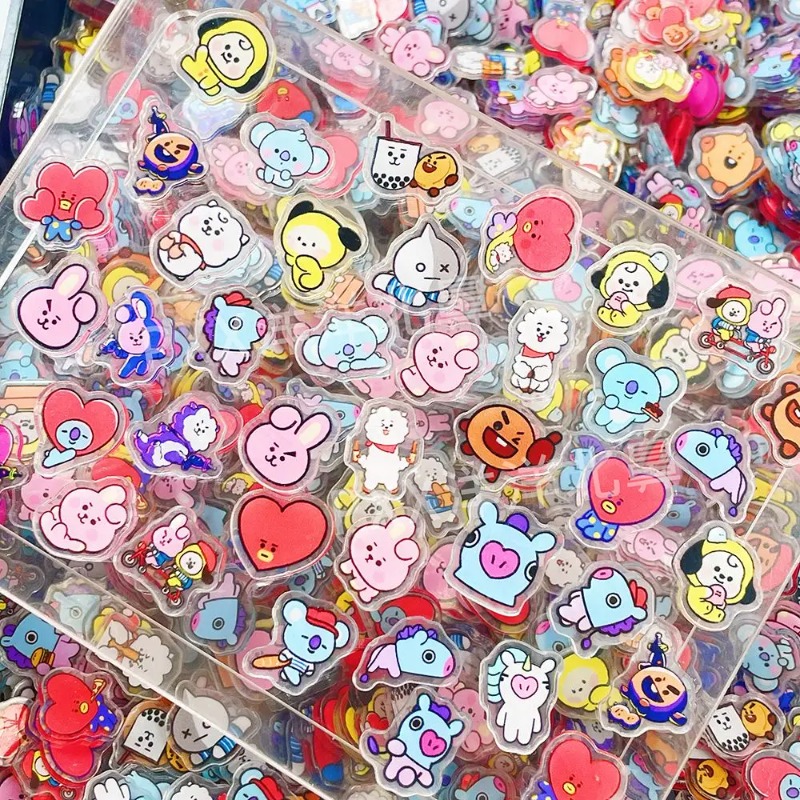 60PCS 2CM Kawaii BT21 Acrylic  - Phone Accessories Diy ulasan dan harga