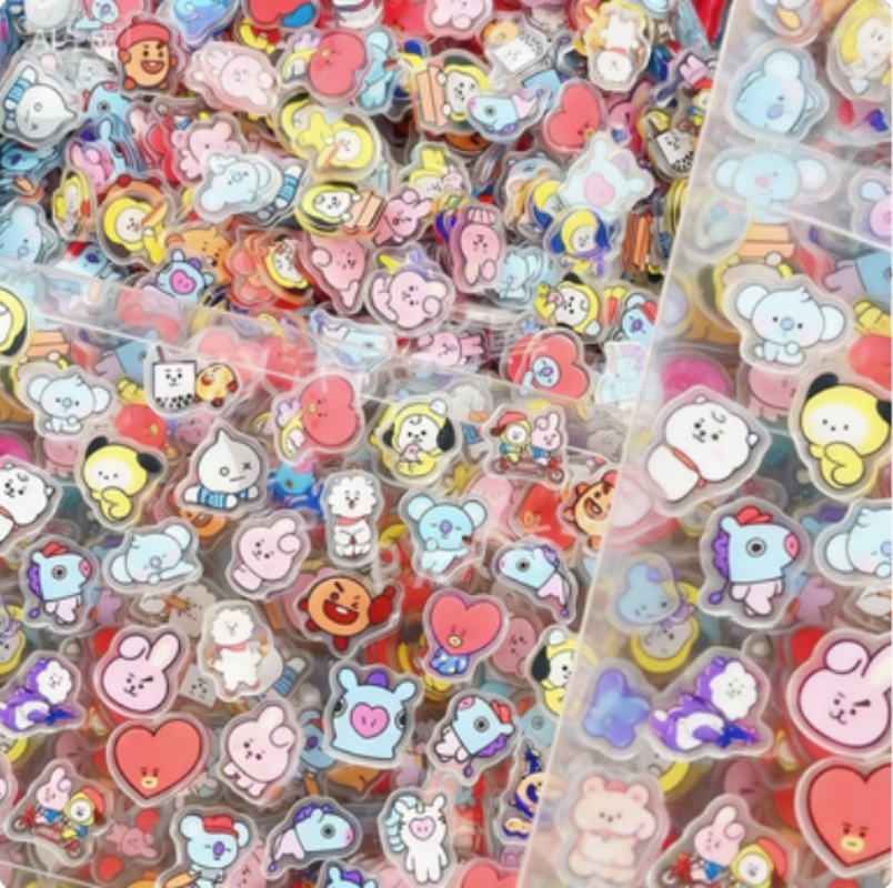 60PCS 2CM Kawaii BT21 Acrylic  - Phone Accessories Diy ulasan dan harga