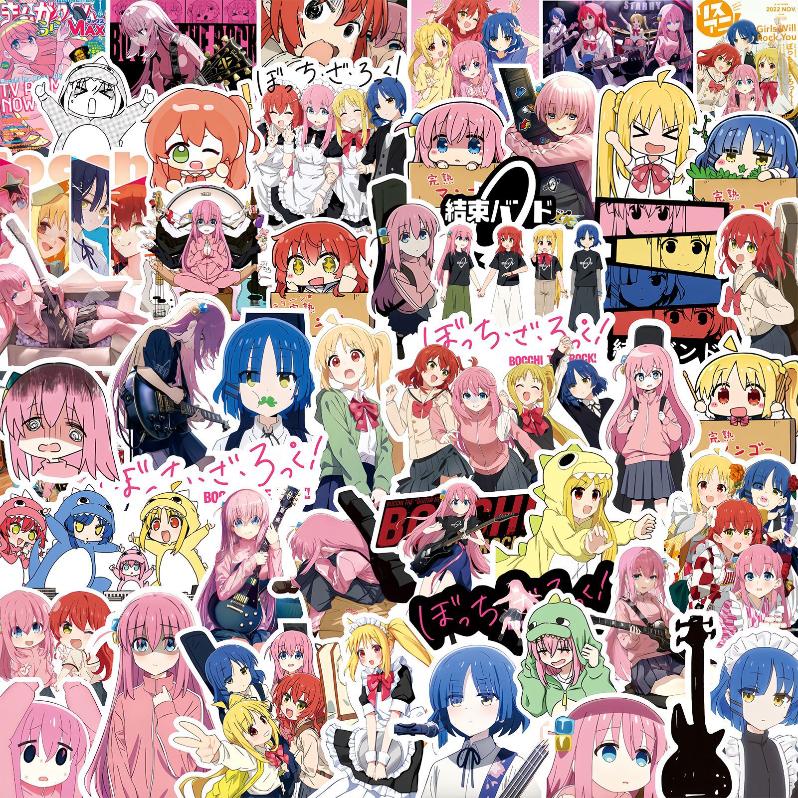 50Pcs Anime BOCCHI THE ROCK! S - Phone Accessories Diy ulasan dan harga