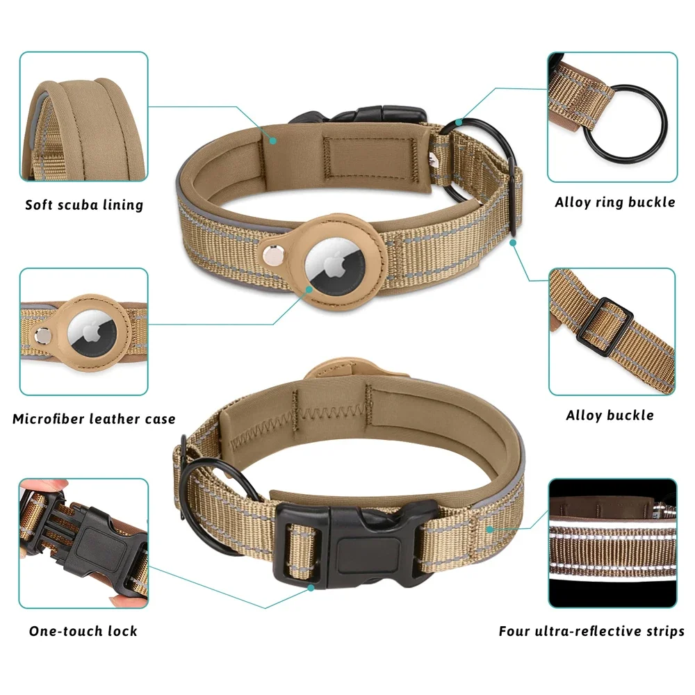 Waterproof Anti-Lost Dog Colla - Airtag Holder Case ulasan dan harga