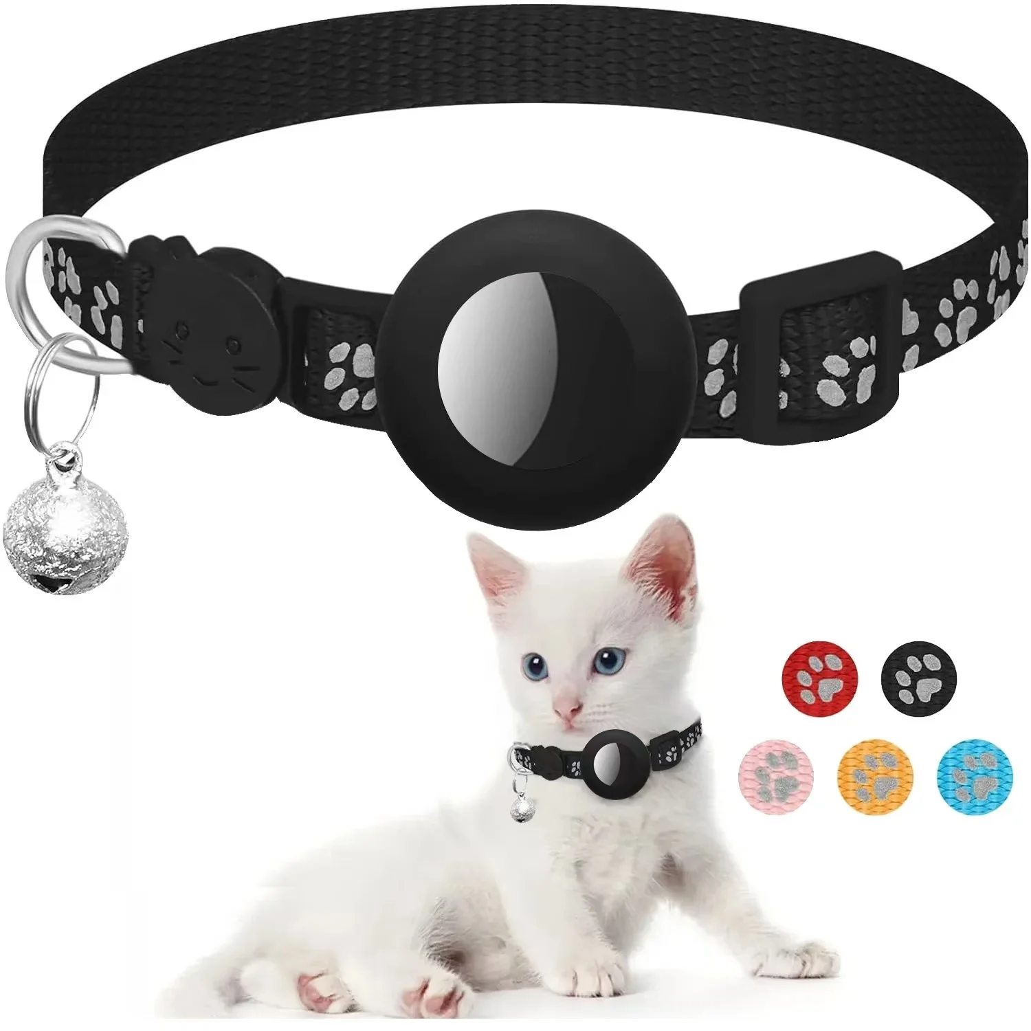 GPS Air Tag Cat Collar with QR - Airtag Holder Case ulasan dan harga