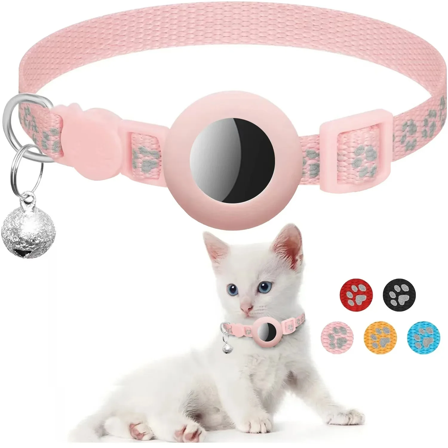 GPS Air Tag Cat Collar with QR - Airtag Holder Case ulasan dan harga
