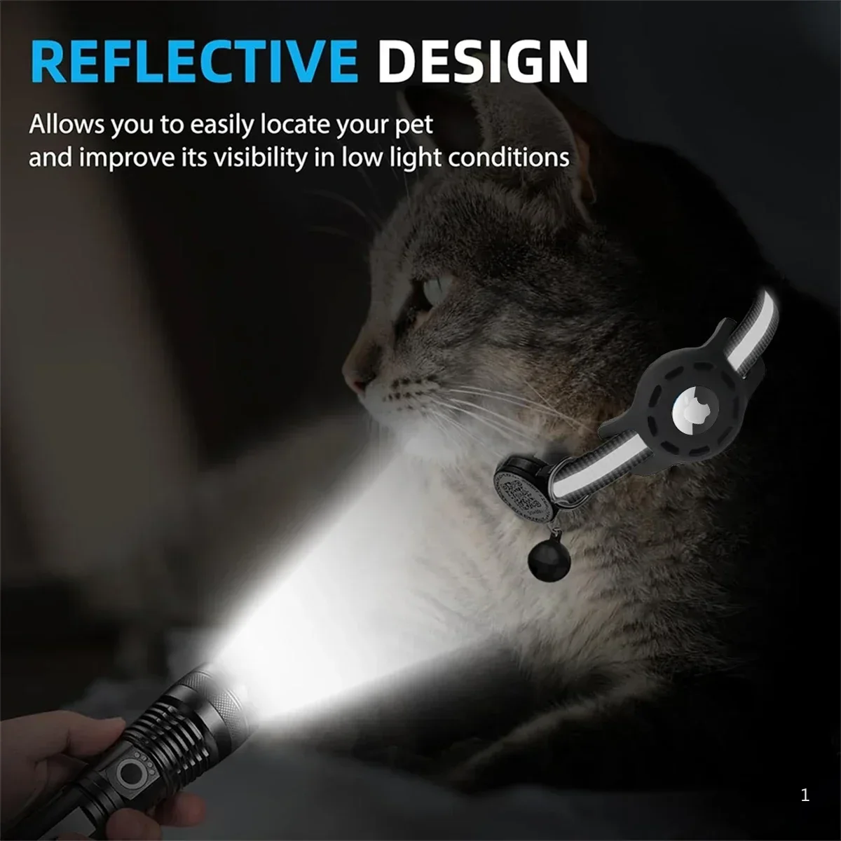 GPS Air Tag Cat Collar with QR - Airtag Holder Case ulasan dan harga