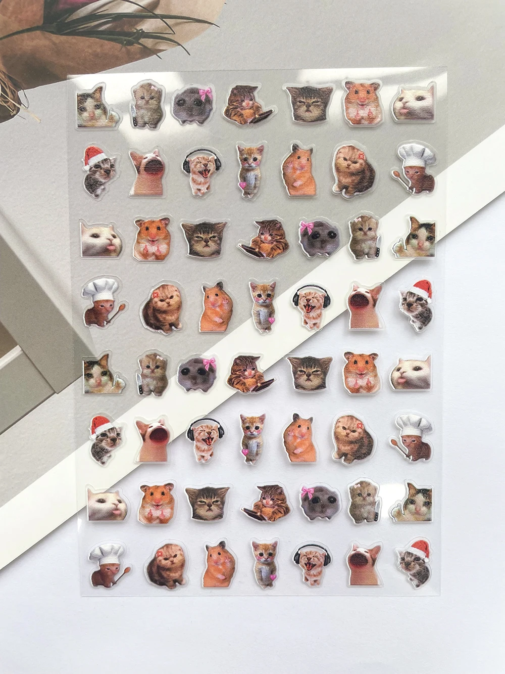 Mini Pvc Funny Cat Poster Good - Phone Accessories Poster ulasan dan harga