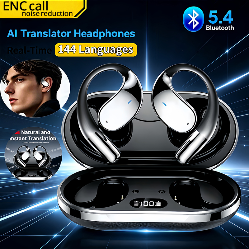 2026 New AI Translation Earbud - Wireless Earbuds Case ulasan dan harga