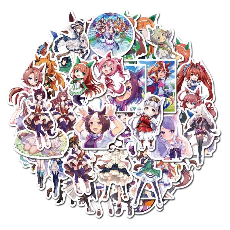 Umamusume 50pcs Anime Peripher - Phone Accessories Diy ulasan dan harga