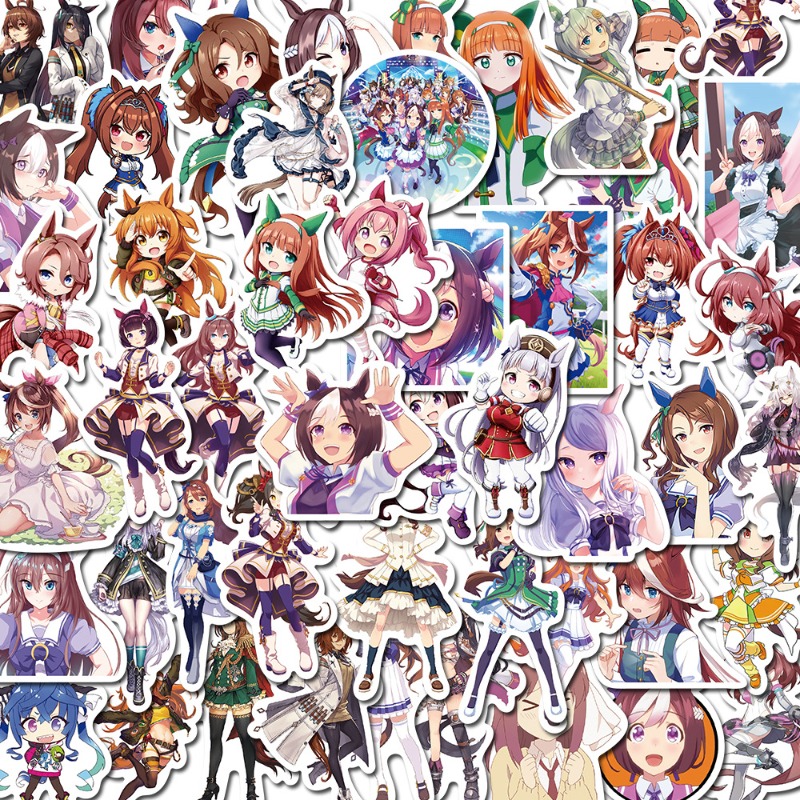 Umamusume 50pcs Anime Peripher - Phone Accessories Diy ulasan dan harga
