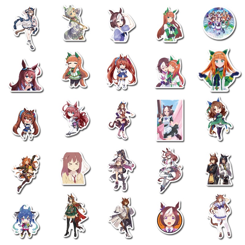 Umamusume 50pcs Anime Peripher - Phone Accessories Diy ulasan dan harga