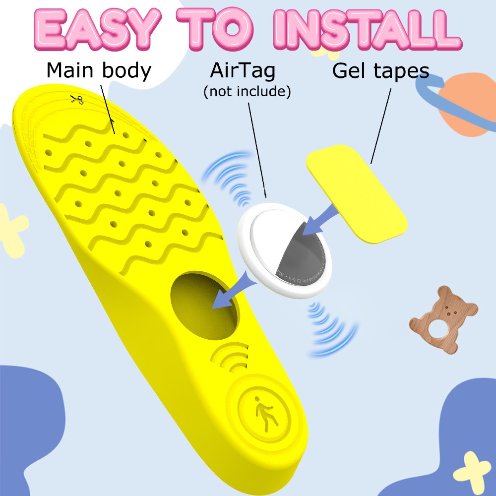 1Pair PU Shoe Insoles 135-230m - Airtag Holder Case ulasan dan harga